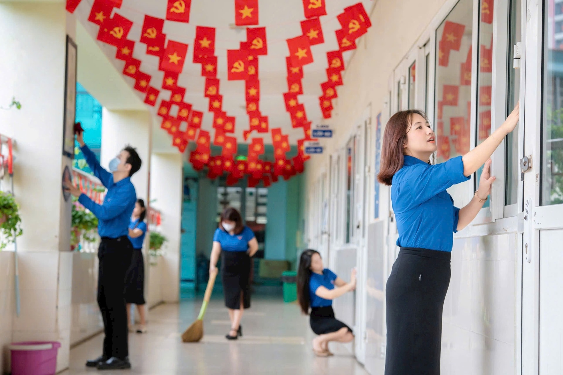 Phường Cầu Giấy sẵn sàng đón năm học mới: Mỗi ngày đến trường là một ngày vui- Ảnh 2.