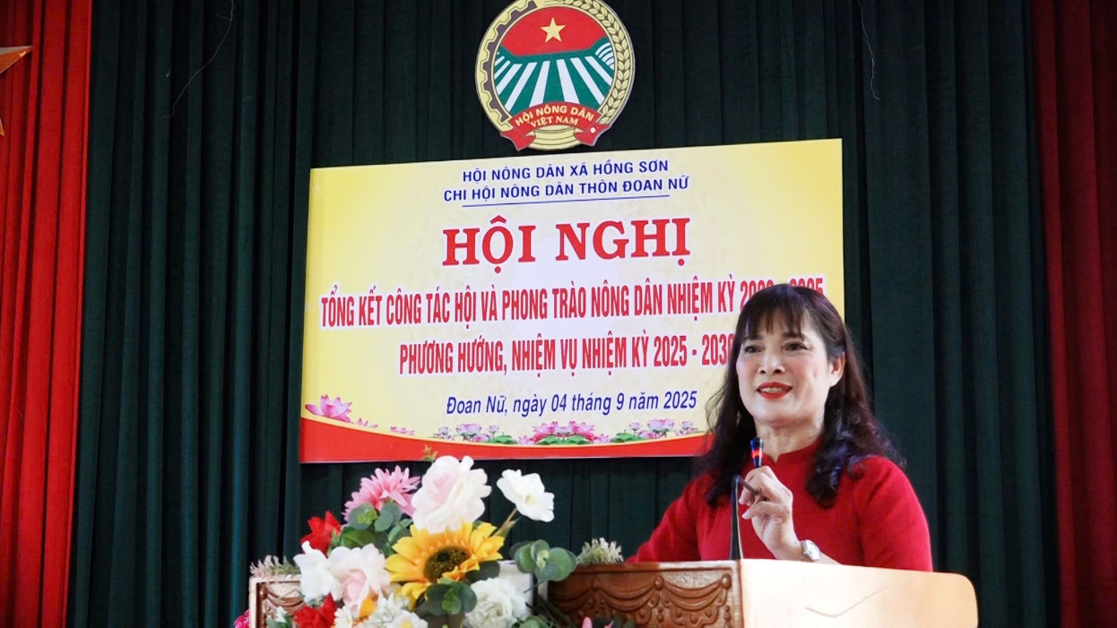 Chi hội Nông dân thôn Đoan Nữ tổng kết công tác Hội và phong trào nông dân giai đoạn 2022 - 2025- Ảnh 3.