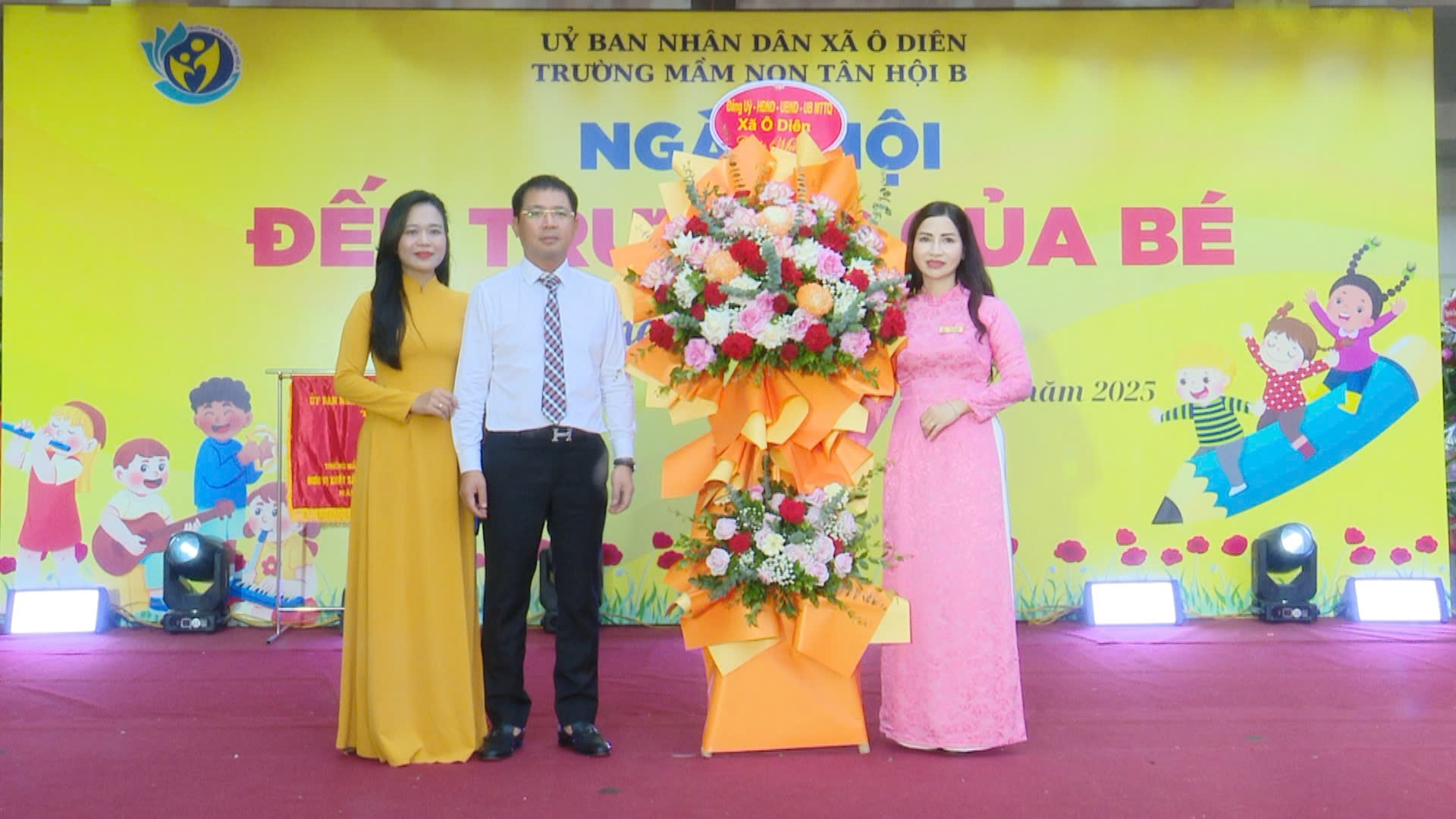 Trường Mầm non Tân Hội B tưng bừng khai giảng năm học mới- Ảnh 1.