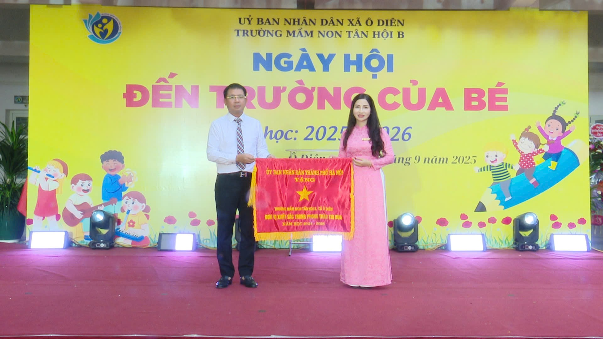 Trường Mầm non Tân Hội B tưng bừng khai giảng năm học mới- Ảnh 2.