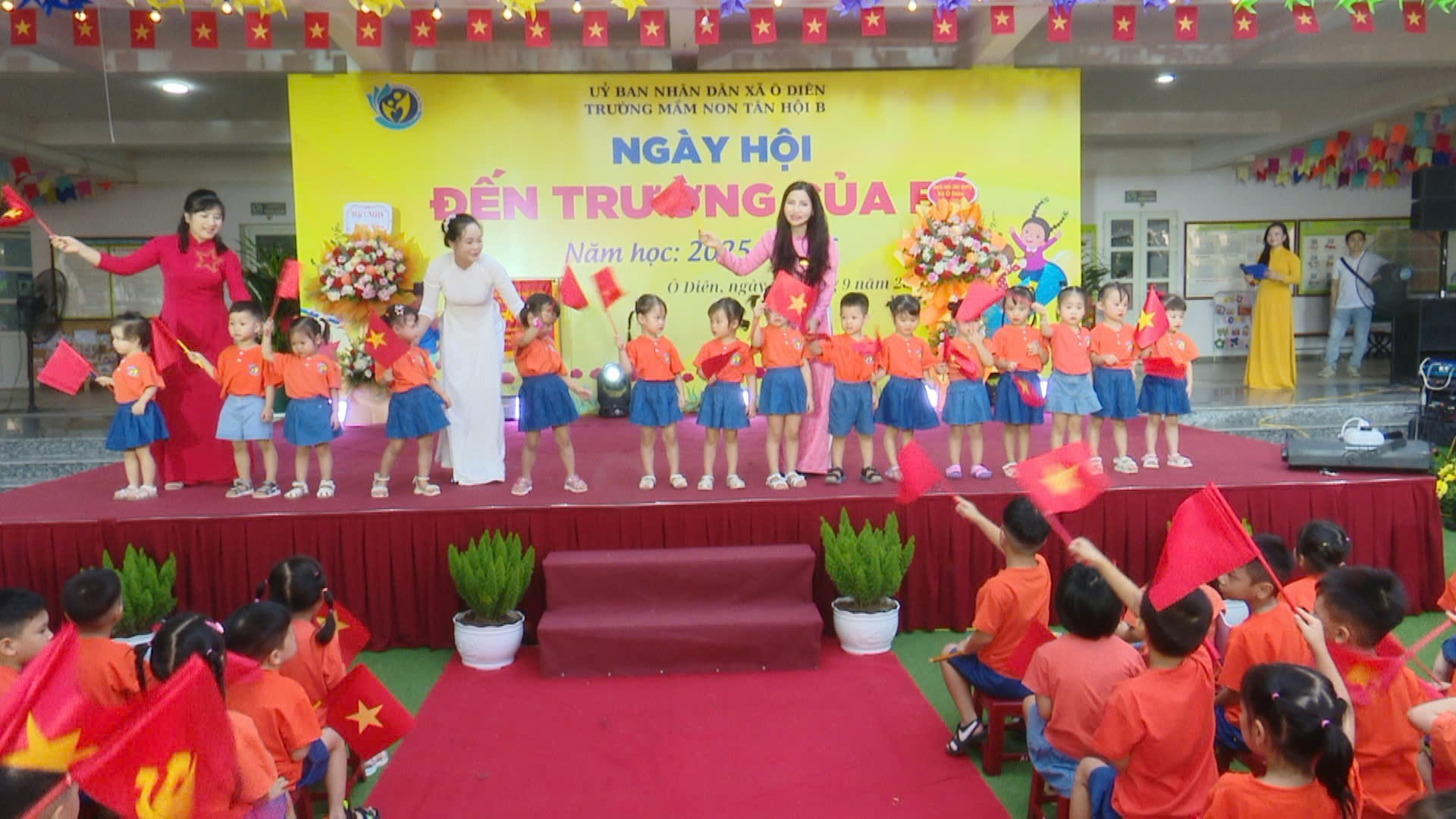 Trường Mầm non Tân Hội B tưng bừng khai giảng năm học mới- Ảnh 3.