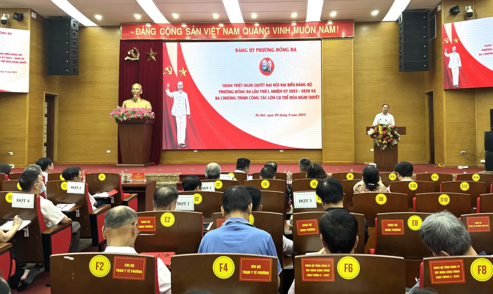 Phường Đống Đa tổng kết công tác chỉ đạo Đại hội Đảng bộ phường lần thứ I- Ảnh 4.
