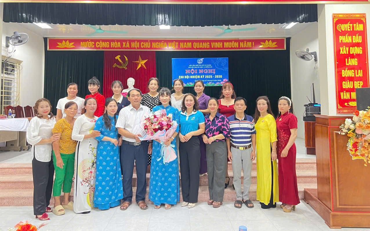 65/65 chi hội Phụ nữ xã Ô Diên tổ chức thành công Hội nghị Chi hội nhiệm kỳ 2025 - 2030