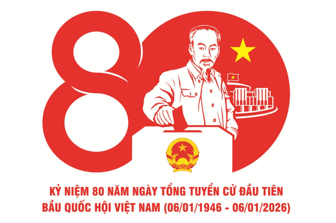 Bộ VHTTDL: Công bố mẫu biểu trưng Kỷ niệm 80 năm Ngày Tổng tuyển cử đầu tiên bầu Quốc hội Việt Nam- Ảnh 1.