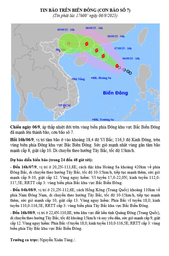 Chủ động ứng phó tác động cơn bão số 7 trên địa bàn xã- Ảnh 1.
