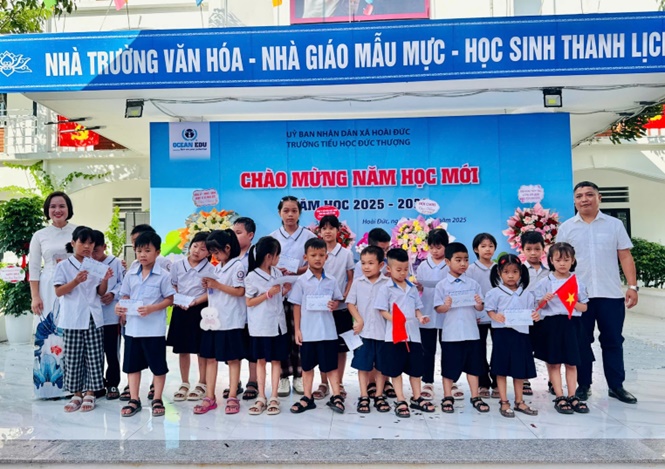 Trên 16.000 học sinh các cấp học xã Hoài Đức phấn khởi, hân hoan trong ngày khai giảng năm học mới 2025 – 2026- Ảnh 8.