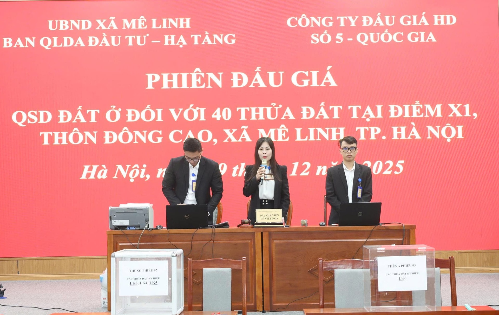 Xã Mê Linh đấu giá thành công 40 thửa đất, thu về hơn 322 tỷ đồng- Ảnh 1.