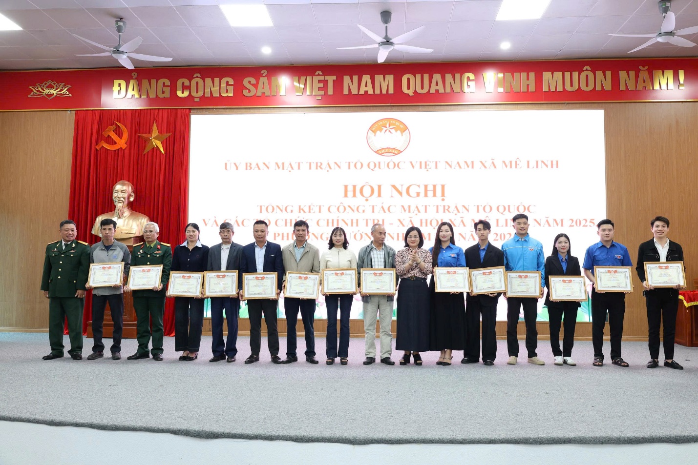 Xã Mê Linh tổng kết công tác Mặt trận tổ quốc và các tổ chức Chính trị - xã hội năm 2025- Ảnh 2.