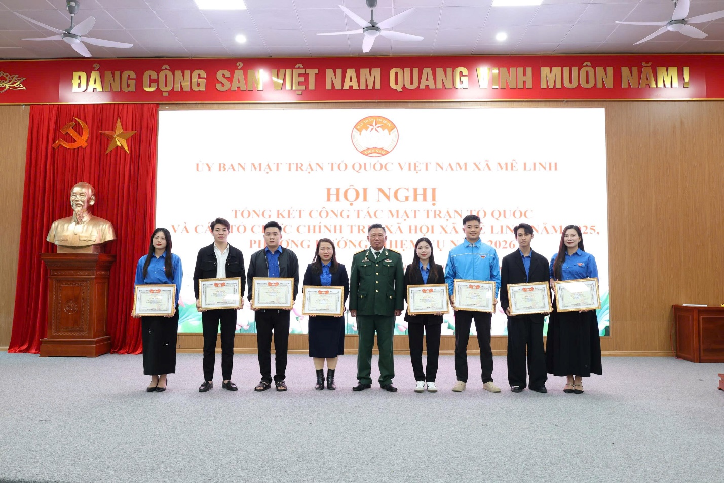 Xã Mê Linh tổng kết công tác Mặt trận tổ quốc và các tổ chức Chính trị - xã hội năm 2025- Ảnh 4.