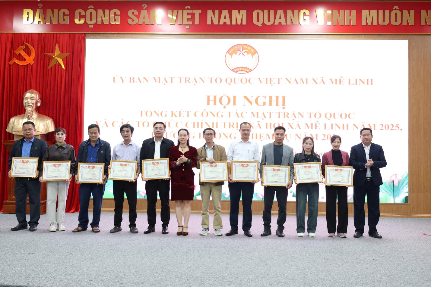 Xã Mê Linh tổng kết công tác Mặt trận tổ quốc và các tổ chức Chính trị - xã hội năm 2025- Ảnh 6.