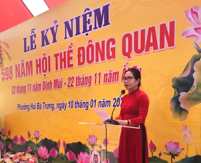 Phường Hai Bà Trưng tổ chức kỷ niệm ôn lại truyền thống lịch sử 598 năm Hội thề Đông Quan- Ảnh 1.