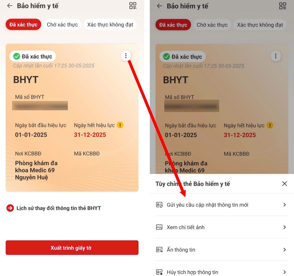 Cách xử lý khi thẻ BHYT điện tử hết hạn hoặc thông tin trên VNeID sai lệch- Ảnh 4.