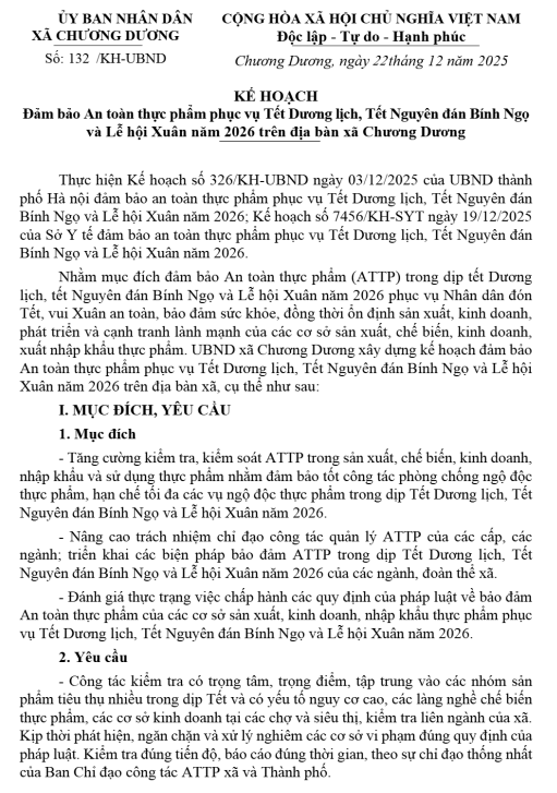 Tăng cường bảo đảm an toàn thực phẩm trong dịp Tết Nguyên đán Bính Ngọ 2026- Ảnh 1.