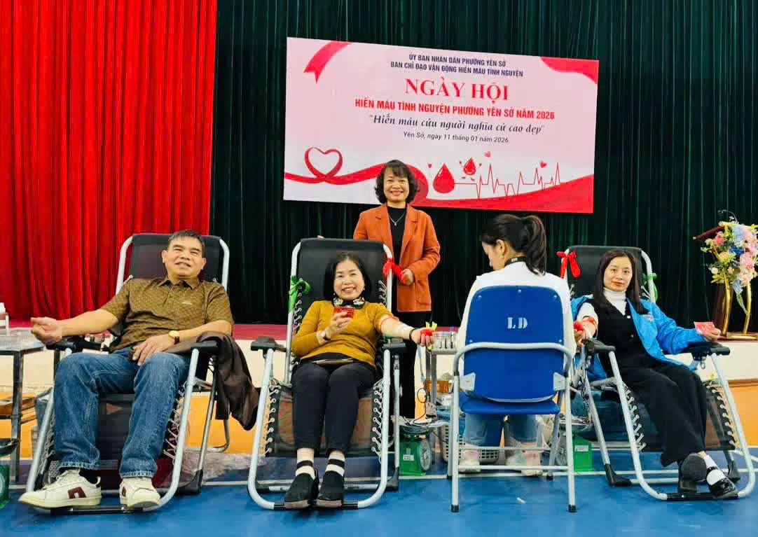 Ngày hội hiến máu phường Yên Sở năm 2026- Ảnh 5.