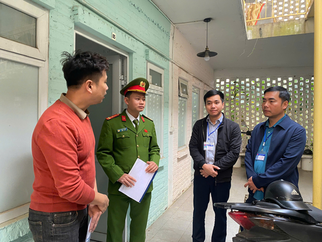 XÃ HẠ BẰNG TĂNG CƯỜNG KIỂM TRA CÔNG TÁC PHÒNG CHÁY, CHỮA CHÁY TẠI CÁC KHU NHÀ TRỌ DỊP TẾT- Ảnh 1.