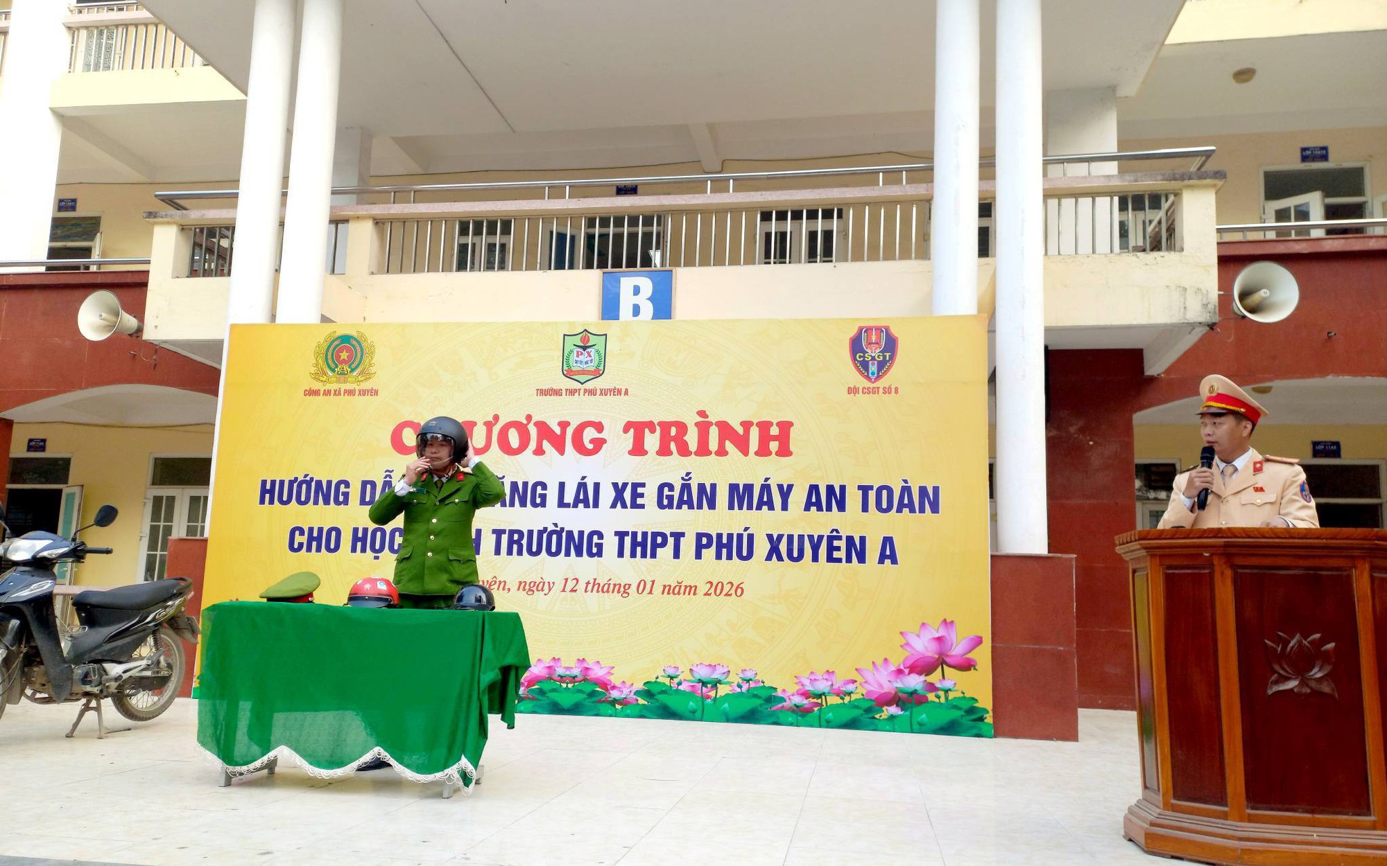 Chương trình hướng dẫn kỹ năng lái xe gắn máy an toàn cho học sinh