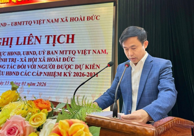 Đảng uỷ - HĐND - UBND - Uỷ ban MTTQ Việt Nam xã tổ chức hội nghị liên tịch lấy ý kiến cử tri nơi công tác đối với người được dự kiến giới thiệu ứng cử đại biểu HĐND Thành phố và đại biểu HĐND xã, nhiệm kỳ 2026-2031- Ảnh 8.
