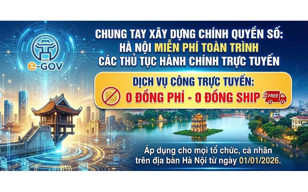 THÔNG BÁO: Về việc thực hiện các chính sách khuyến khích tổ chức, cá nhân thực hiện dịch vụ công trực tuyến đối với các thủ tục hành chính thuộc phạm vi quản lý của UBND thành phố Hà Nội