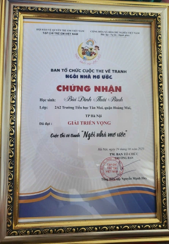 Em Bùi Đình Thái Bình – Thiếu nhi tiêu biểu làm theo 5 điều Bác Hồ dạy của trường Tiểu học Tân Mai- Ảnh 1.