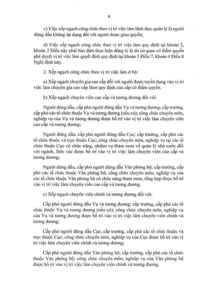 Nghị định số 361/2025/NĐ-CP của Chính phủ quy định chi tiết về nguyên tắc, trình tự, thủ tục xây dựng, thẩm quyền phê duyệt vị trí việc làm công chức- Ảnh 8.