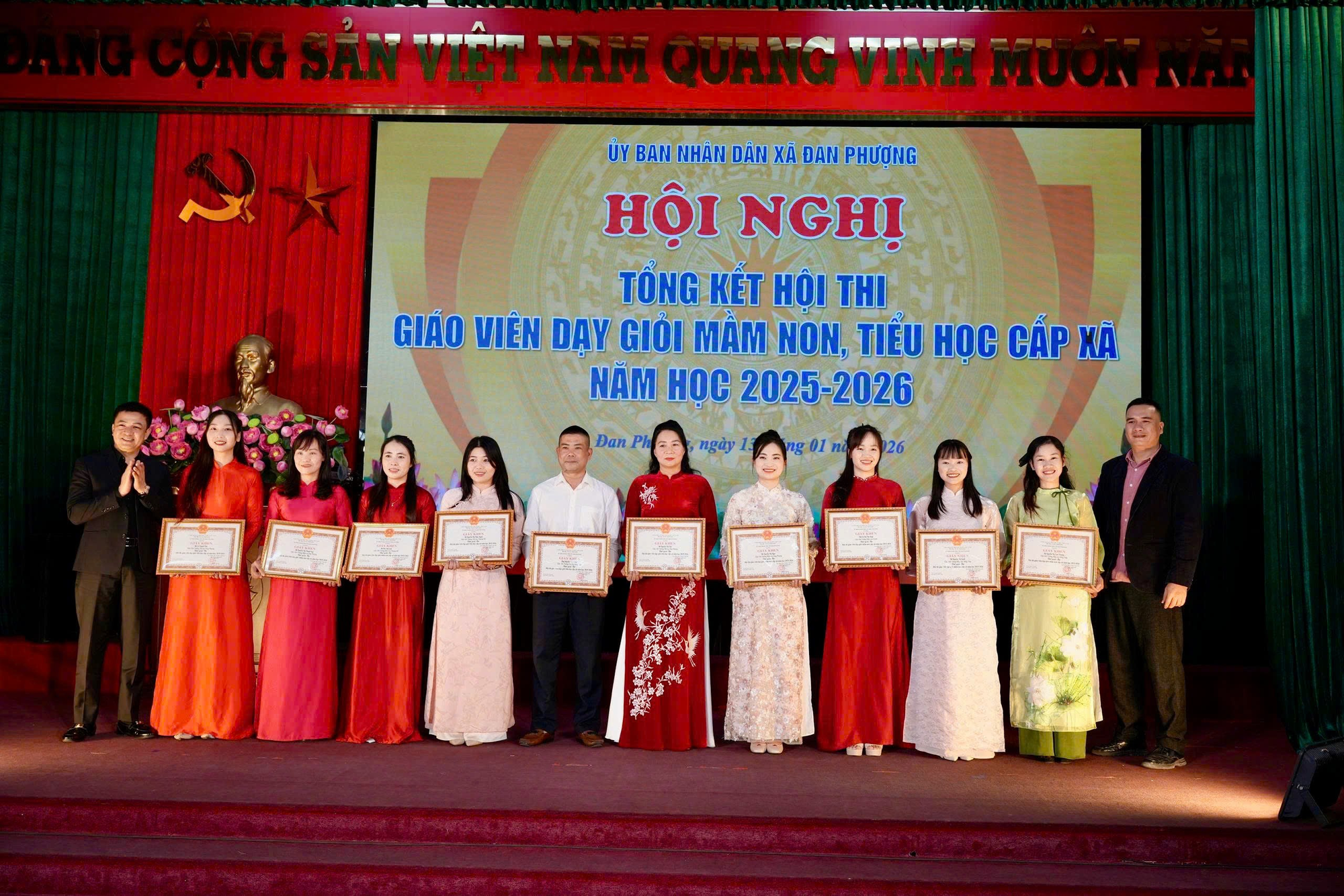 Tổng kết hội thi Giáo viên dạy giỏi Mầm non, Tiểu học cấp xã năm học 2025-2026.- Ảnh 4.