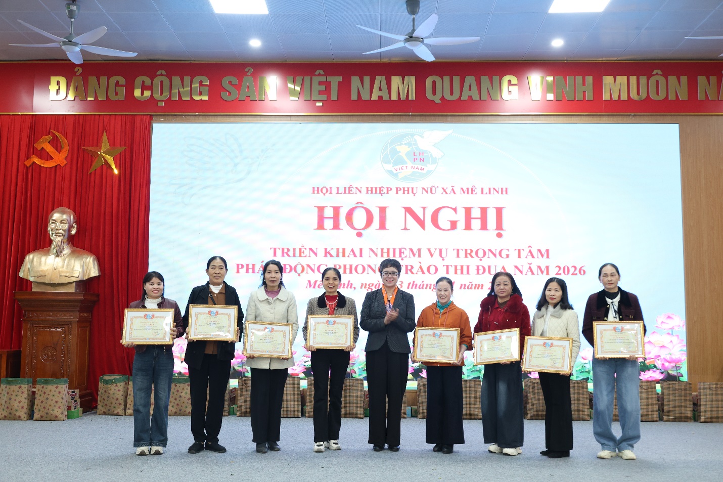 Hội Liên hiệp phụ nữ xã Mê Linh triển khai nhiệm vụ trọng tâm và phát động phong trào thi đua 2026- Ảnh 2.