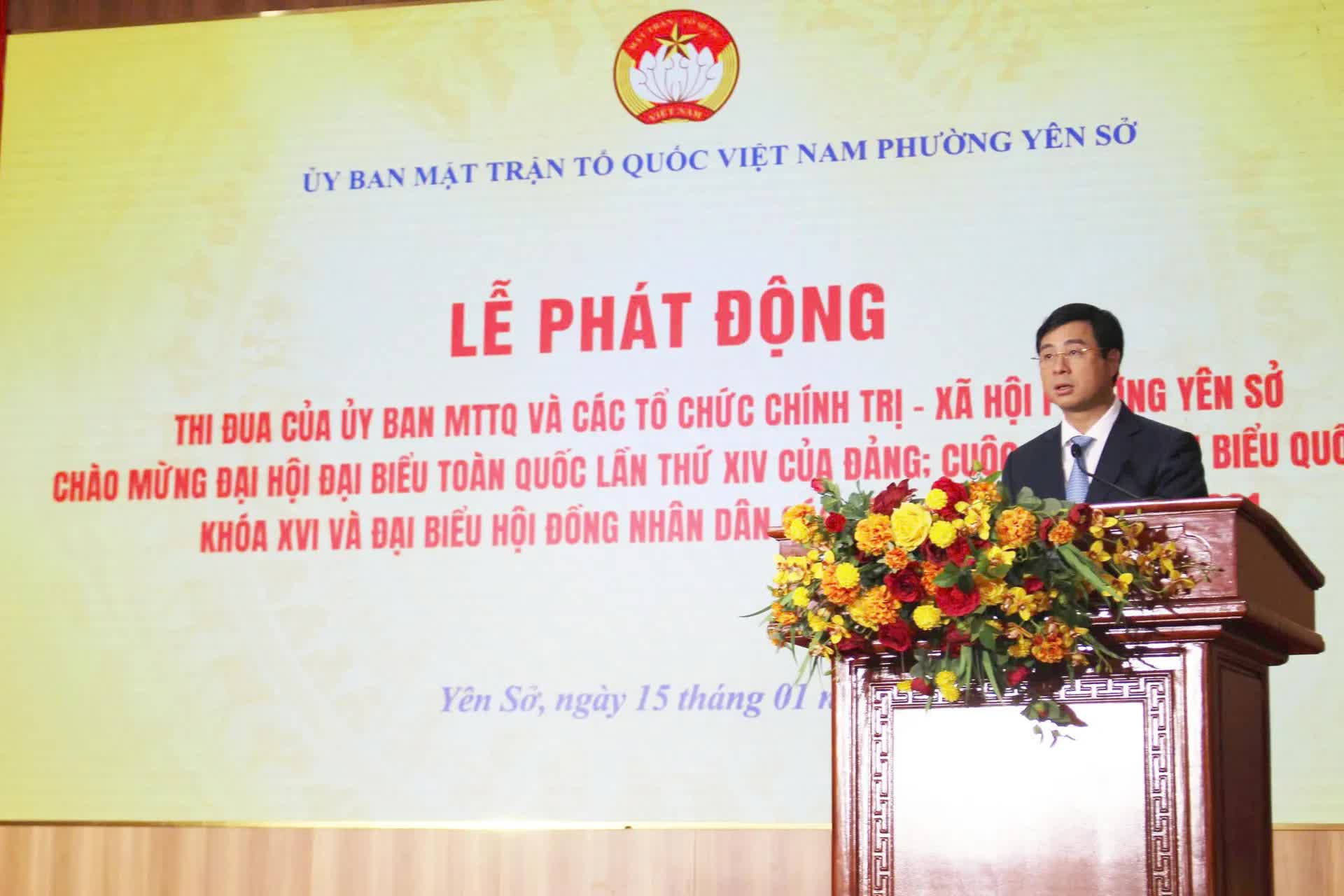Phường Yên Sở phát động phong trào thi đua năm 2026: khơi dậy khát vọng cống hiến, lan tỏa sức mạnh đại đoàn kết toàn dân- Ảnh 1.