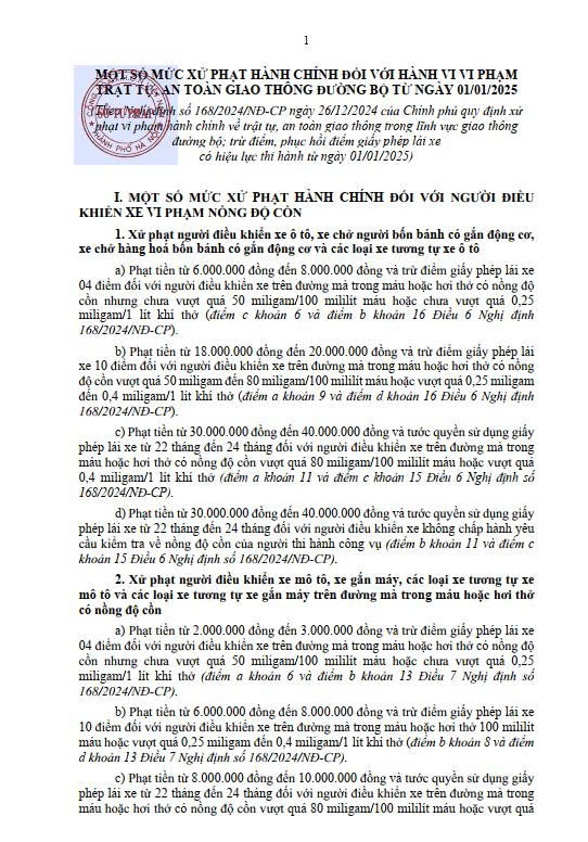 Một số quy định của Luật giao thông đường bộ- Ảnh 1.