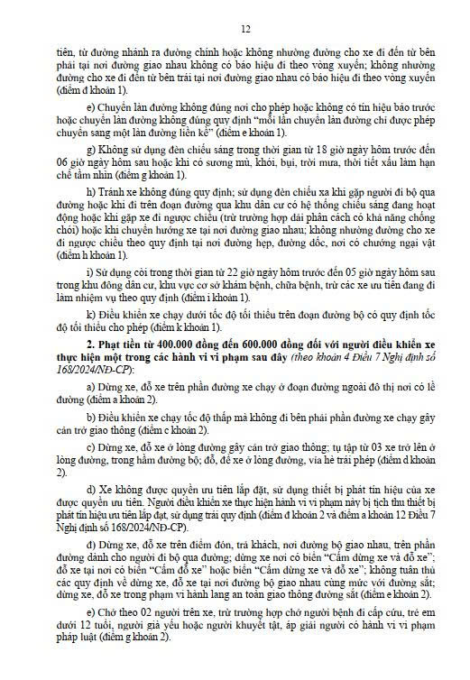 Một số quy định của Luật giao thông đường bộ- Ảnh 12.