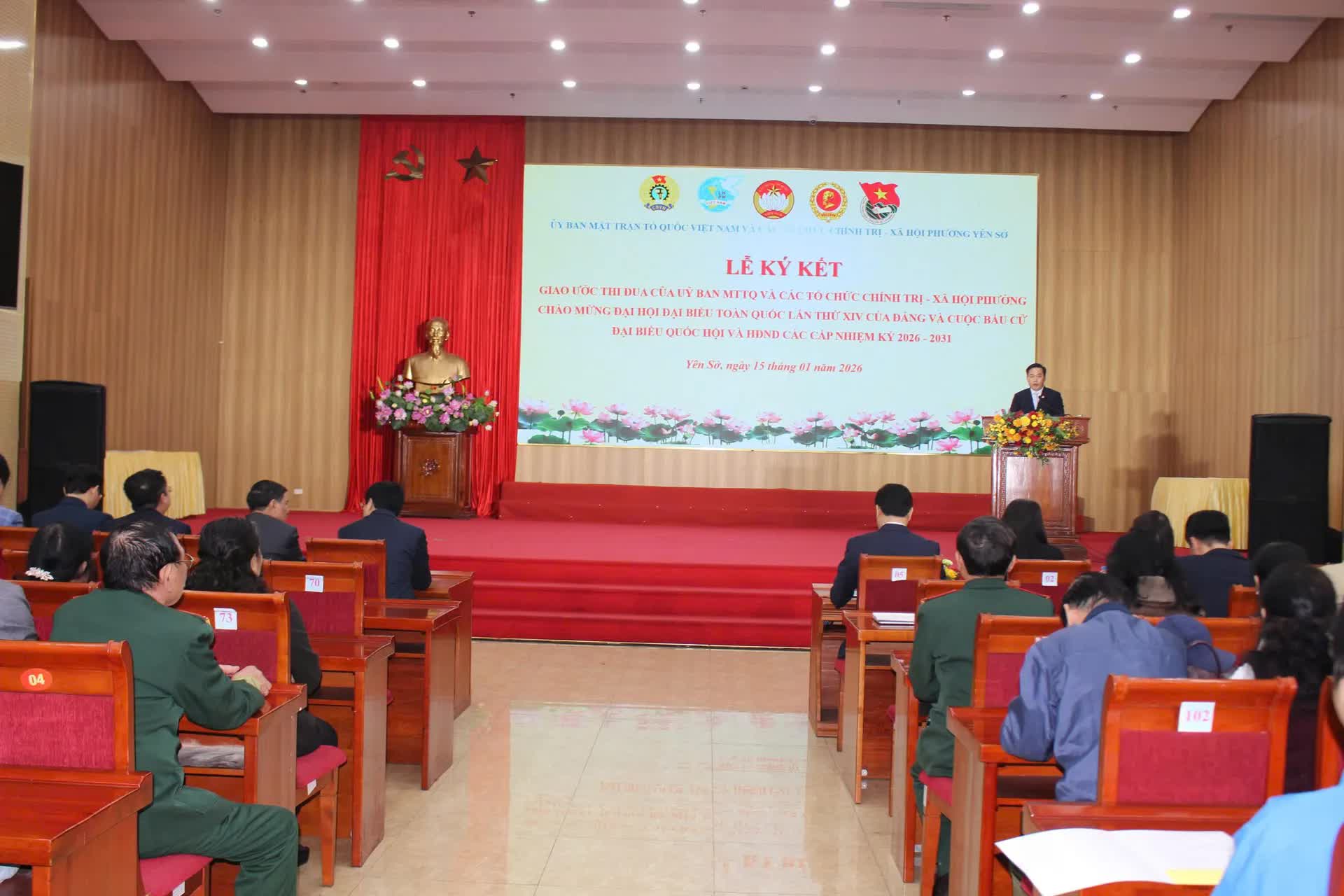 Phường Yên Sở phát động phong trào thi đua năm 2026: khơi dậy khát vọng cống hiến, lan tỏa sức mạnh đại đoàn kết toàn dân- Ảnh 2.