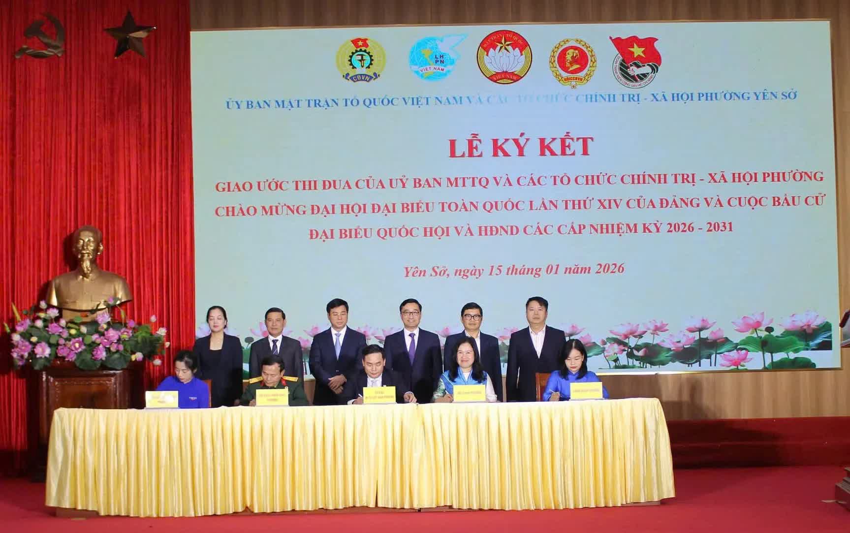 Phường Yên Sở phát động phong trào thi đua năm 2026: khơi dậy khát vọng cống hiến, lan tỏa sức mạnh đại đoàn kết toàn dân- Ảnh 3.