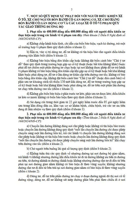 Một số quy định của Luật giao thông đường bộ- Ảnh 5.