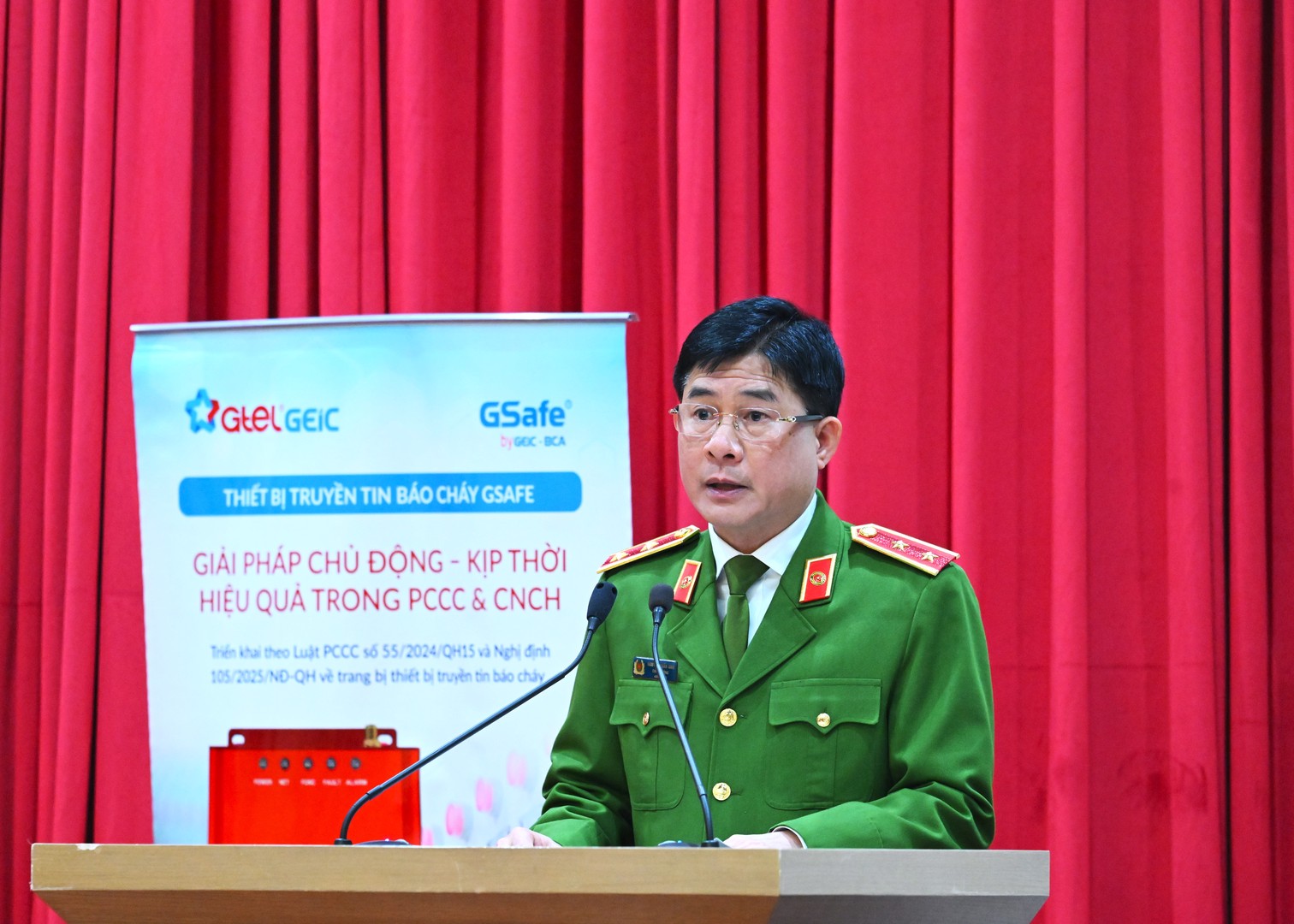 Ra mắt Trung tâm thông tin chỉ huy kết nối hệ thống truyền tin, báo sự cố phòng cháy, chữa cháy, ứng dụng 