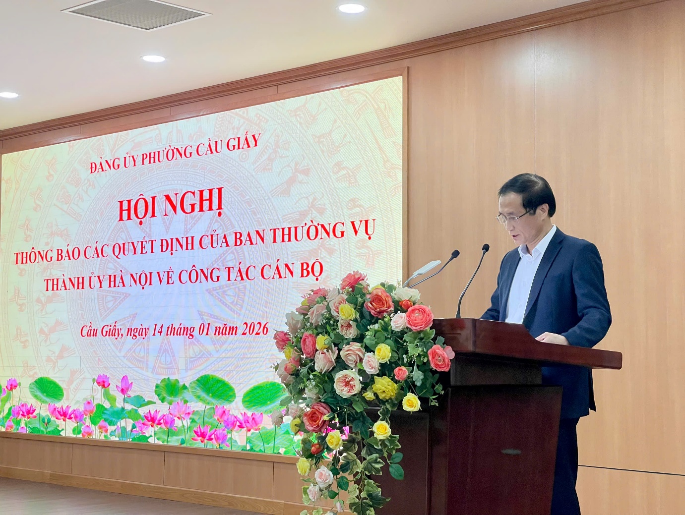 PHƯỜNG CẦU GIẤY THÔNG BÁO QUYẾT ĐỊNH CÔNG TÁC CÁN BỘ- Ảnh 2.