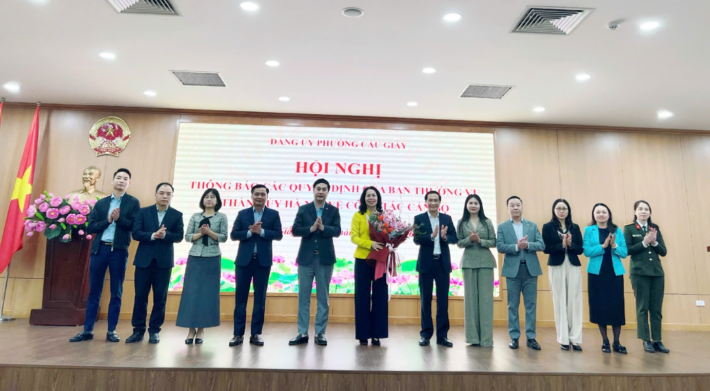 PHƯỜNG CẦU GIẤY THÔNG BÁO QUYẾT ĐỊNH CÔNG TÁC CÁN BỘ- Ảnh 4.