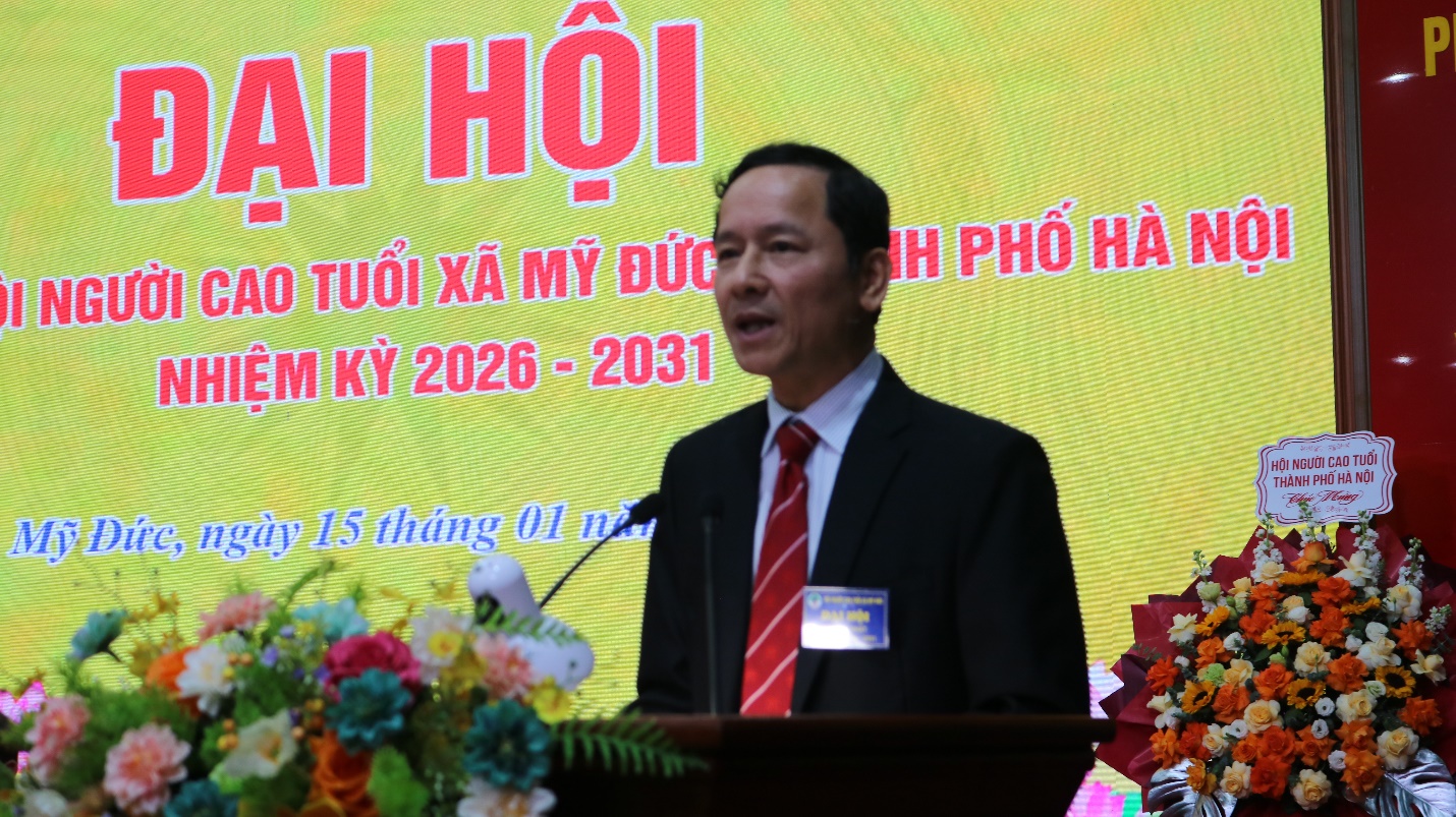 ĐẠI HỘI THÀNH LẬP HỘI NGƯỜI CAO TUỔI XÃ MỸ ĐỨC: ĐOÀN KẾT, SÁNG TẠO, VỮNG BƯỚC VÀO KỶ NGUYÊN MỚI- Ảnh 7.