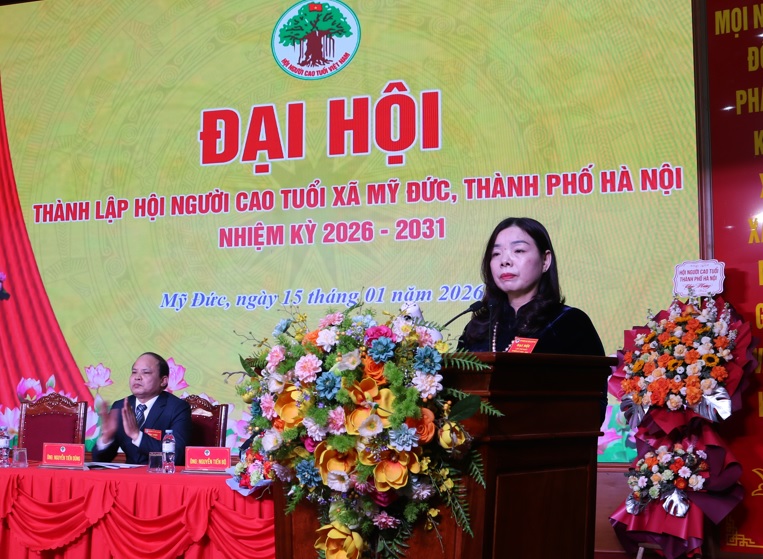 ĐẠI HỘI THÀNH LẬP HỘI NGƯỜI CAO TUỔI XÃ MỸ ĐỨC: ĐOÀN KẾT, SÁNG TẠO, VỮNG BƯỚC VÀO KỶ NGUYÊN MỚI- Ảnh 9.