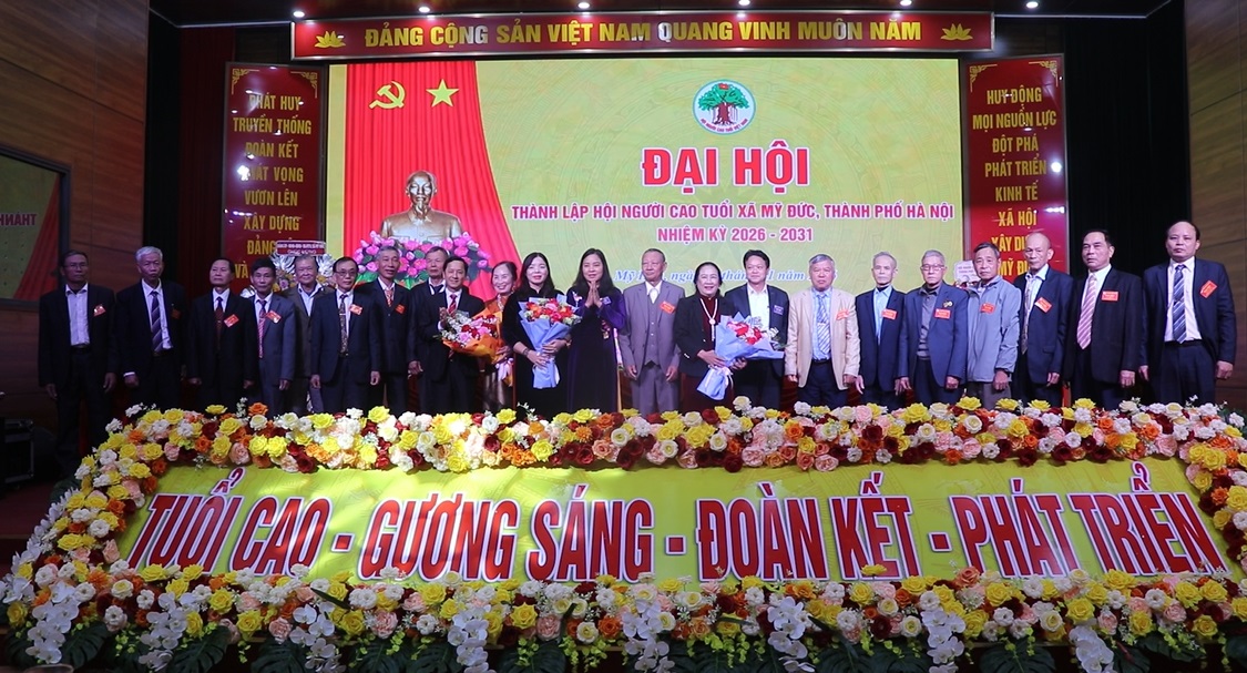ĐẠI HỘI THÀNH LẬP HỘI NGƯỜI CAO TUỔI XÃ MỸ ĐỨC: ĐOÀN KẾT, SÁNG TẠO, VỮNG BƯỚC VÀO KỶ NGUYÊN MỚI- Ảnh 10.