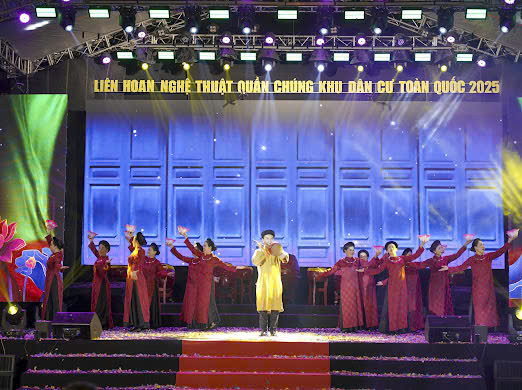 A group of people performing on stage  AI-generated content may be incorrect.