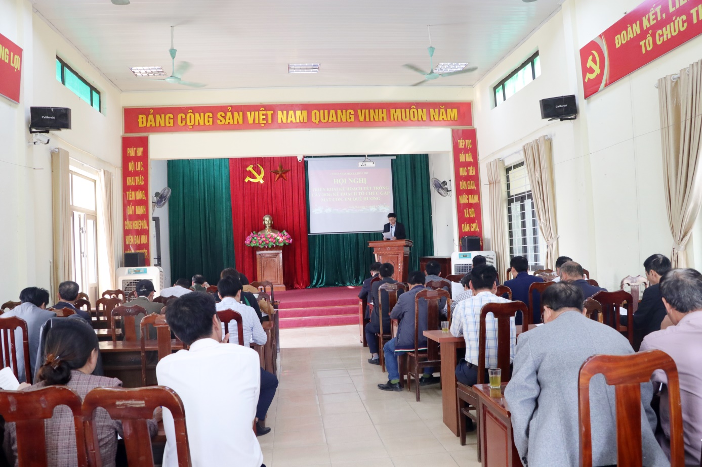 Xã Trần Phú triển khai Kế hoạch Tết trồng cây Xuân Bính Ngọ 2026 và gặp mặt con em quê hương- Ảnh 1.