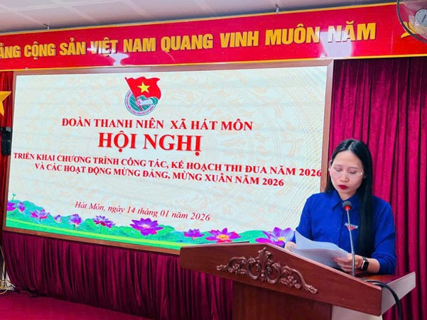 ĐOÀN THANH NIÊN XÃ HÁT MÔN TỔ CHỨC HỘI NGHỊ QUY HOẠCH CÁN BỘ NHIỆM KỲ 2026 – 2031 VÀ TRIỂN KHAI NHIỆM VỤ CHƯƠNG TRÌNH CÔNG TÁC ĐOÀN NĂM 2026.- Ảnh 2.
