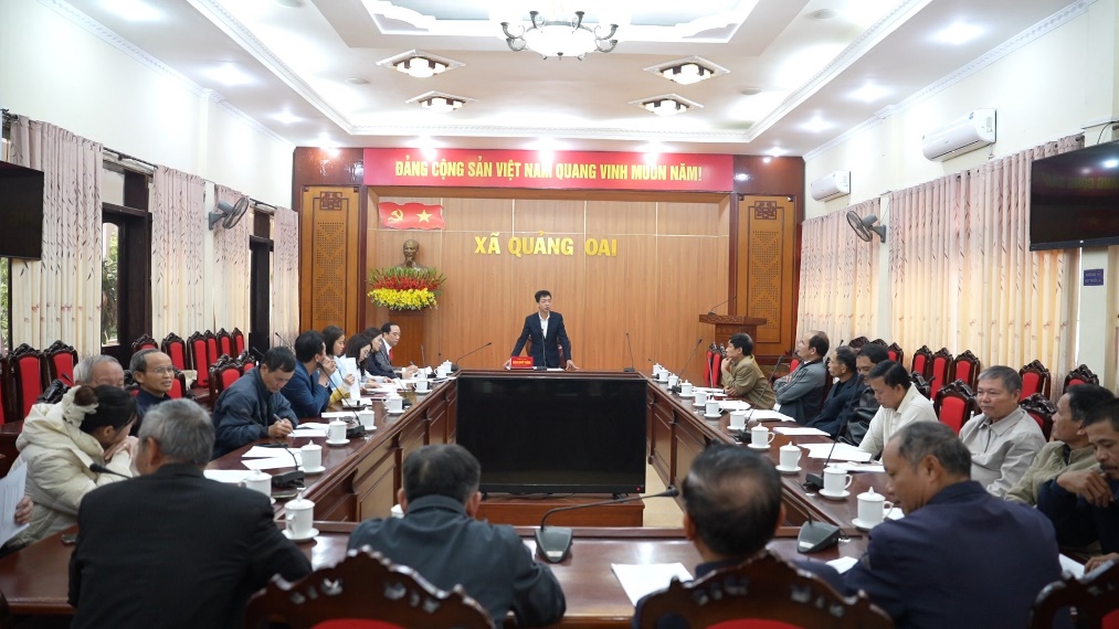 UBND xã Quảng Oai thông qua dự thảo kế hoạch tổ chức Lễ hội Đình Tây Đằng Xuân Bính Ngọ 2026- Ảnh 1.