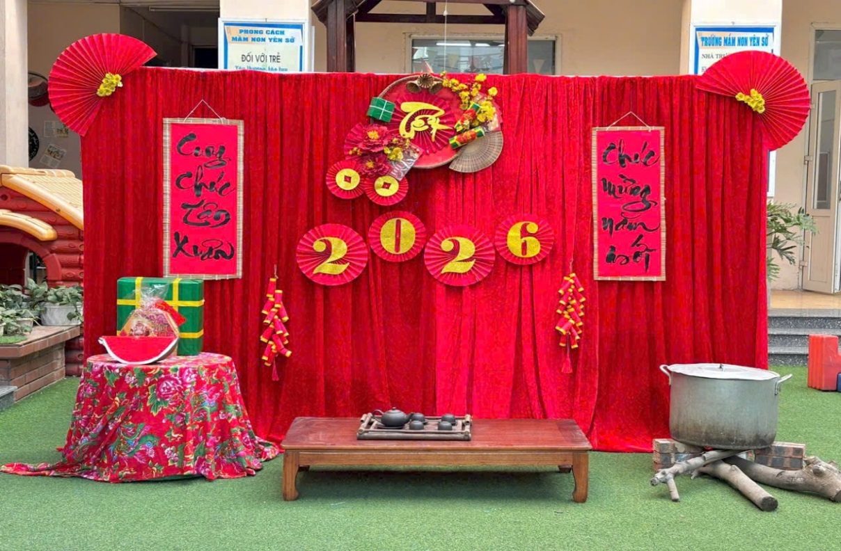 Trường mầm non Yên Sở tổ chức các hoạt động thi đua “Mừng Đảng - Mừng Xuân Bính Ngọ 2026”- Ảnh 3.