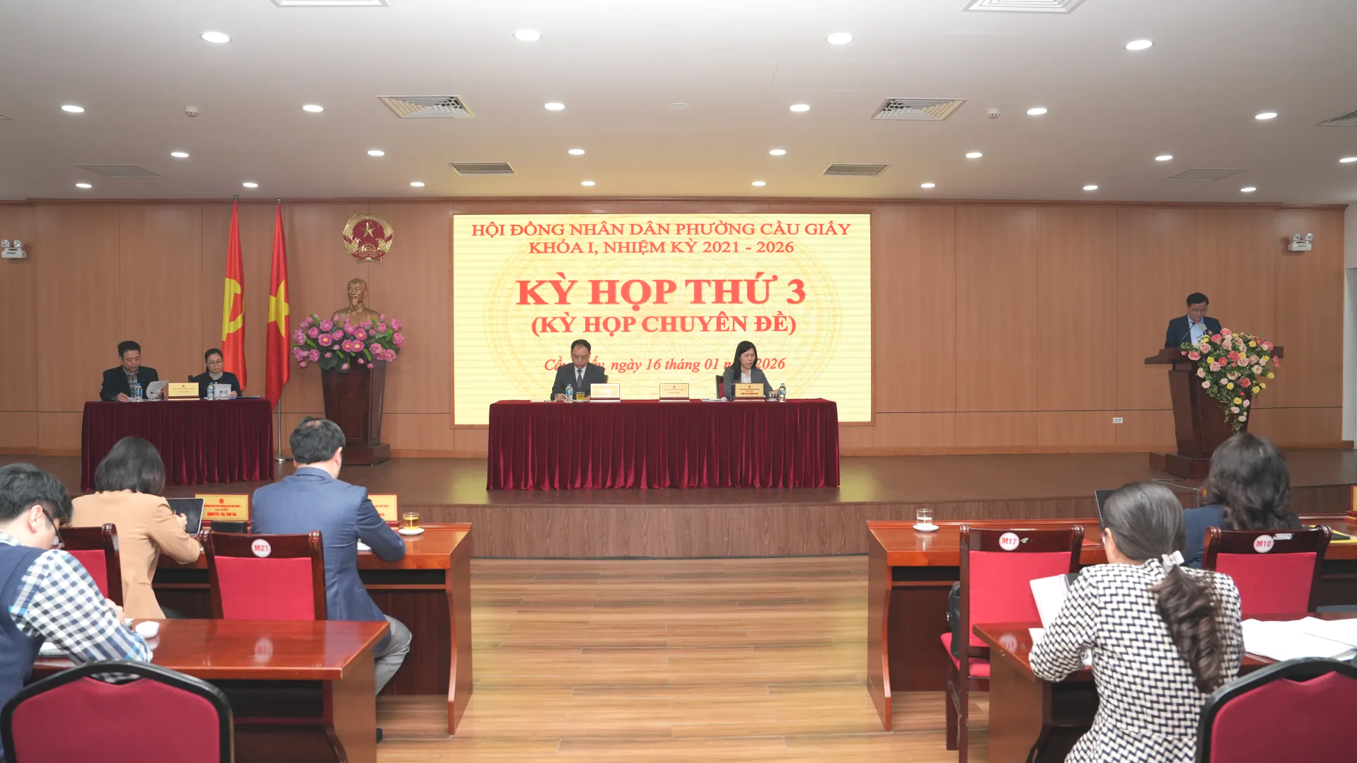 HĐND phường Cầu Giấy tổ chức Kỳ họp thứ 3 (kỳ họp chuyên đề)- Ảnh 1.