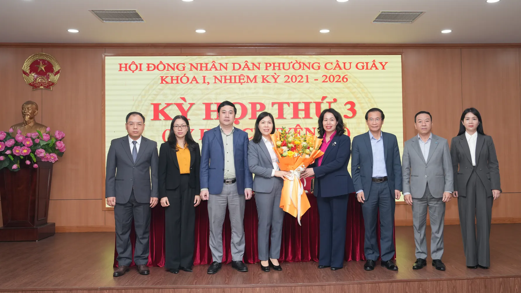 HĐND phường Cầu Giấy tổ chức Kỳ họp thứ 3 (kỳ họp chuyên đề)- Ảnh 2.