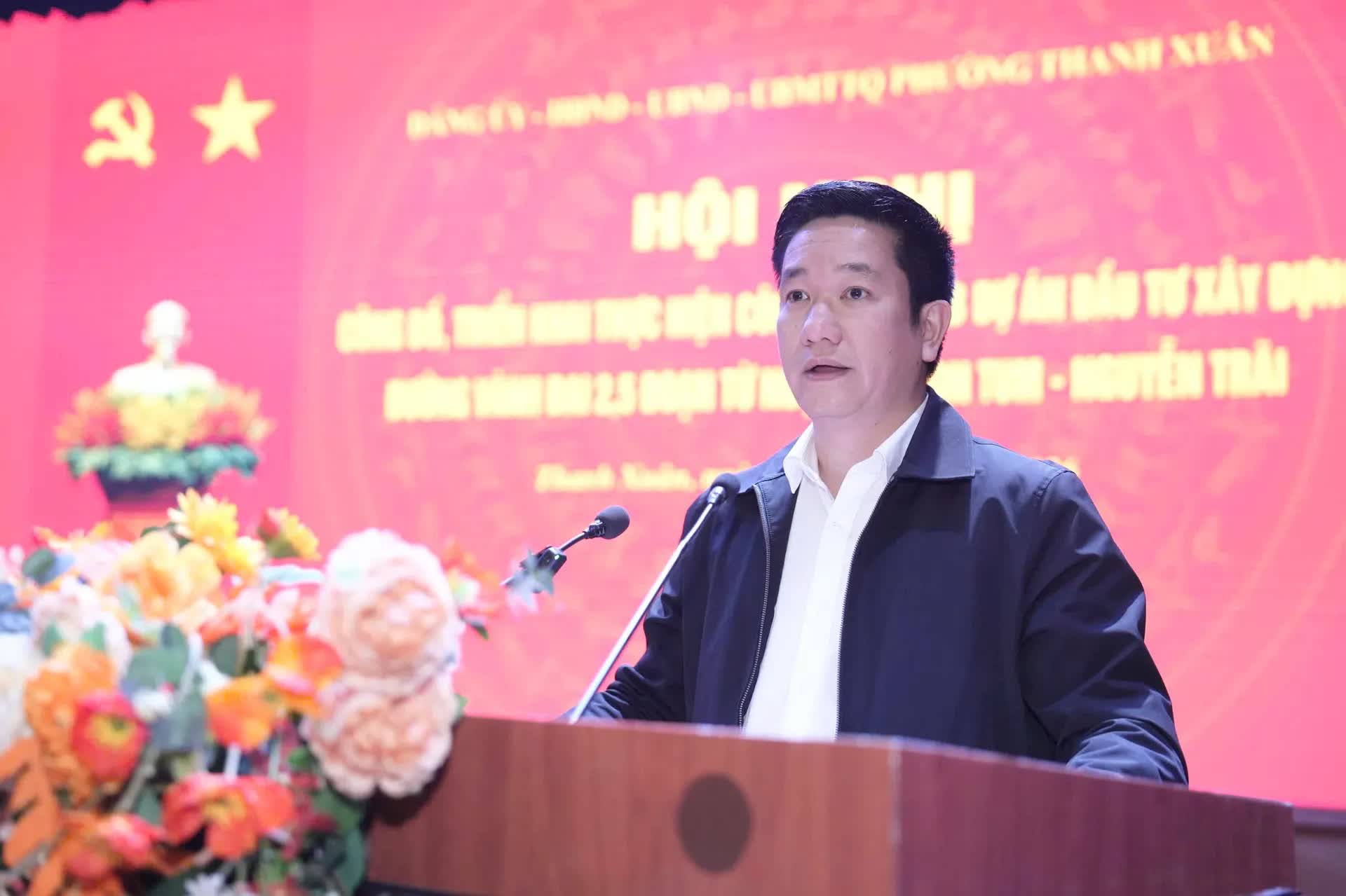 Phường Thanh Xuân quyết tâm giải phóng mặt bằng đường Vành đai 2,5 đúng tiến độ- Ảnh 8.