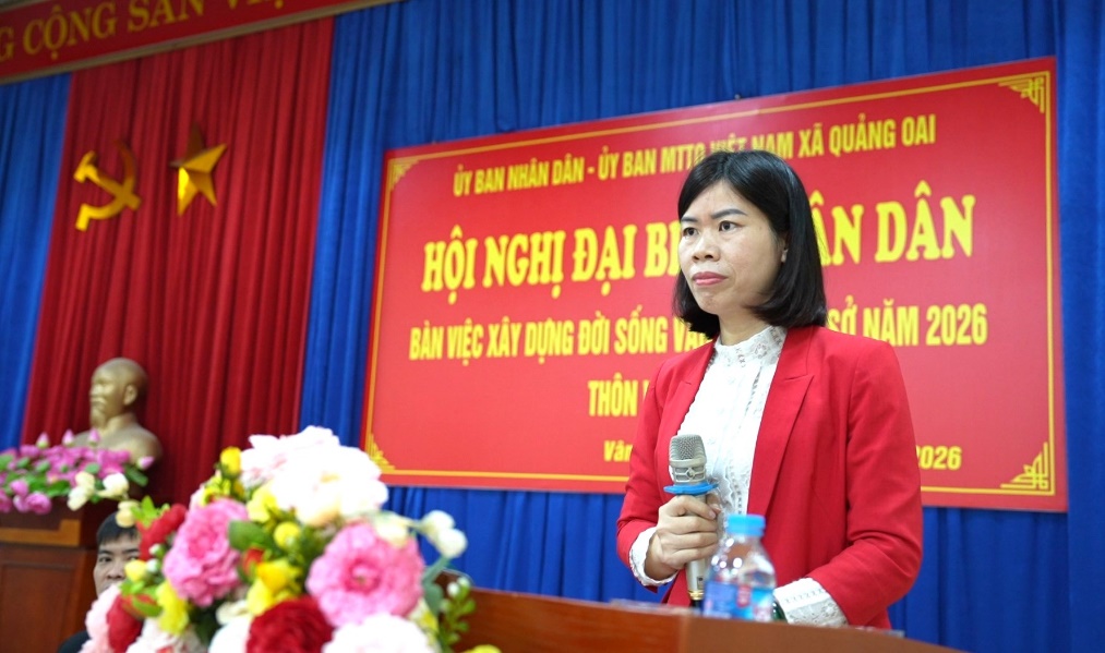 Thôn Vân Trai tổ chức Hội nghị đại biểu Nhân dân năm 2026 – Hội nghị điểm của xã Quảng Oai- Ảnh 3.