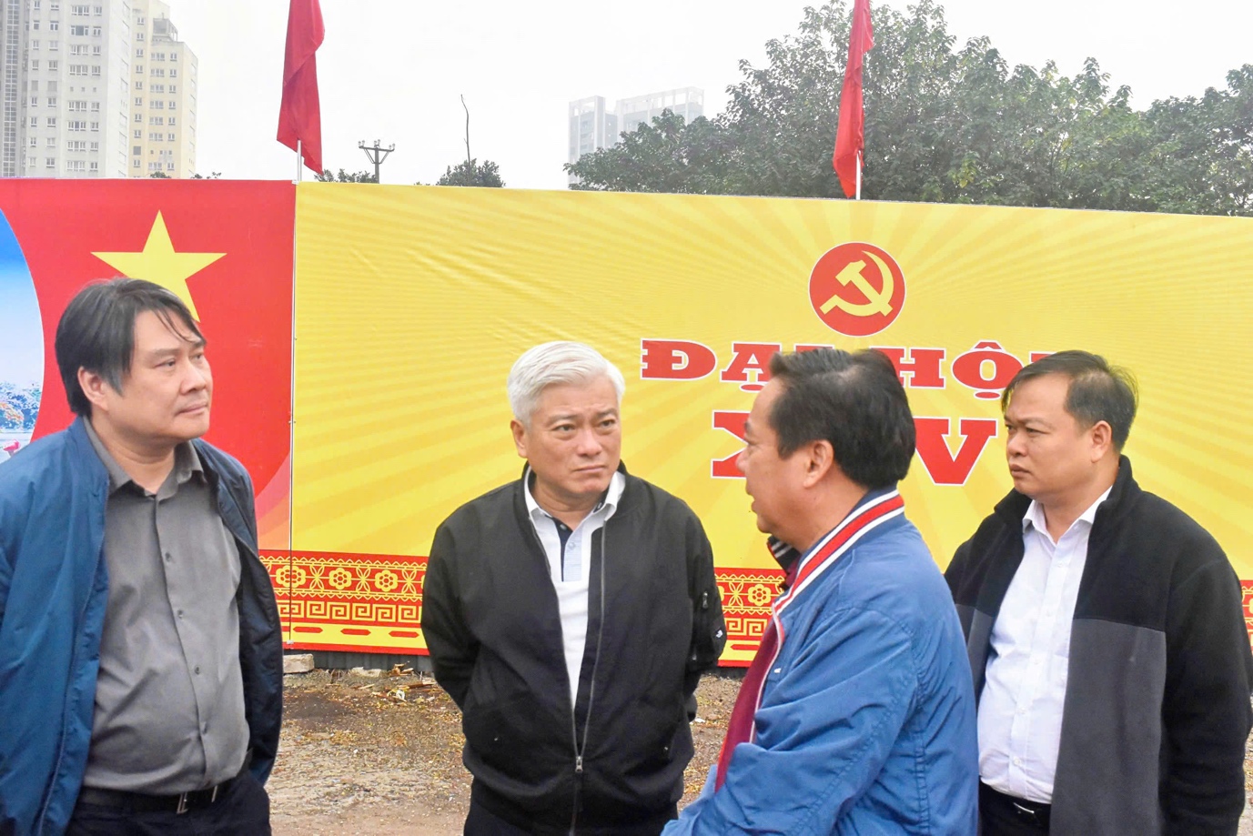 PHƯỜNG ĐẠI MỖ TỔ CHỨC RA QUÂN KIỂM TRA CÔNG TÁC TUYÊN TRUYỀN PHỤC VỤ ĐẠI HỘI ĐẠI BIỂU TOÀN QUỐC LẦN THỨ XIV CỦA ĐẢNG- Ảnh 1.