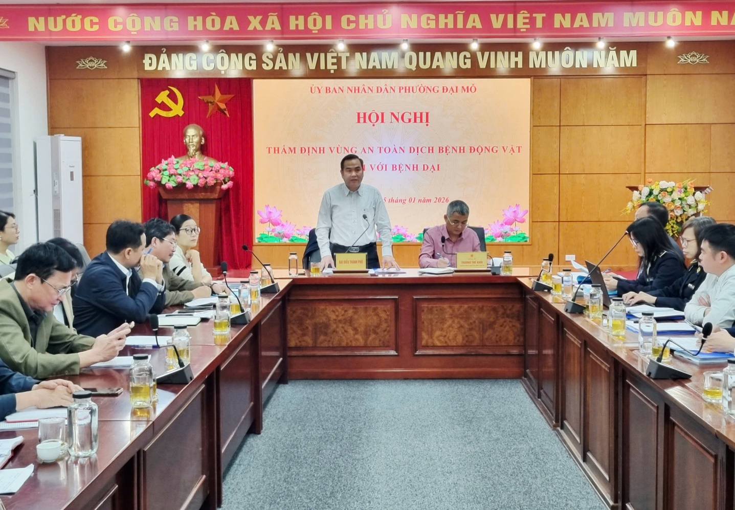 Thẩm định vùng an toàn dịch bệnh động vật đối với bệnh dại trên địa bàn phường Đại Mỗ- Ảnh 4.