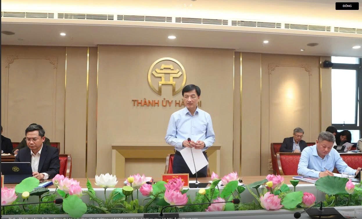 Bí thư Thành uỷ Hà Nội Nguyễn Duy Ngọc: Giải quyết “điểm nghẽn” về môi trường phải căn cơ, tổng thể, cả trước mắt và lâu dài- Ảnh 1.